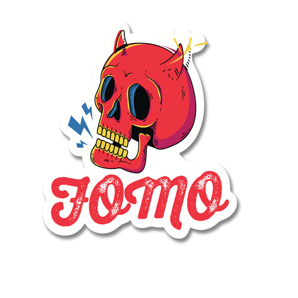 10111: POPOUT Sticker-L FOMO Devil Skull
