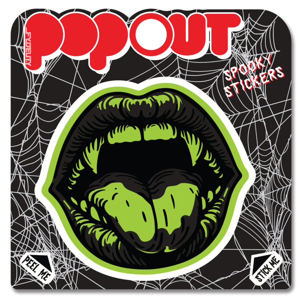 10112: POPOUT Sticker-L Venom Lips