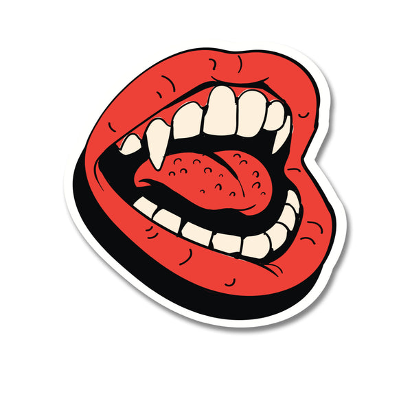 10113: POPOUT Sticker-L Fang Mouth
