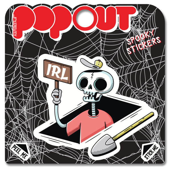 10124: POPOUT Sticker-L Skeleton IRL