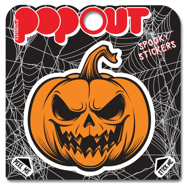 10133: POPOUT Sticker-L Evil Pumpkin