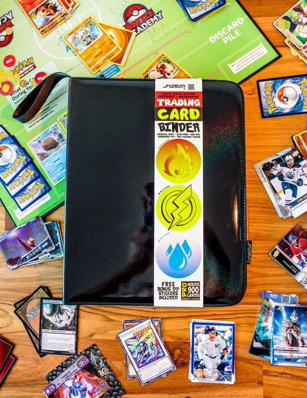 44000: Trading Card Binder |9 Pocket| Laser Black