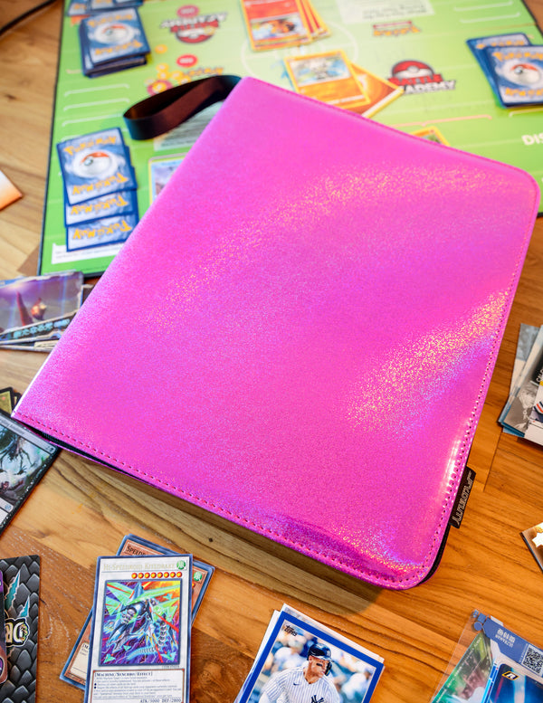 44002: Trading Card Binder |9 Pocket| Laser Pink