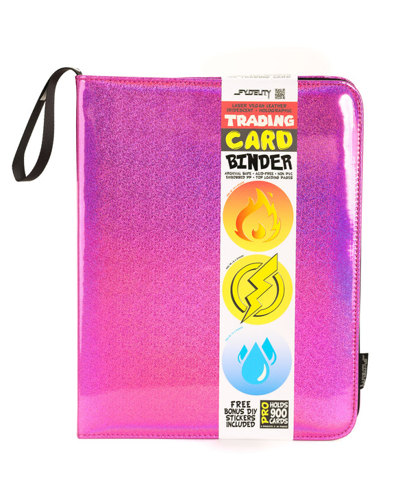 44002: Trading Card Binder |9 Pocket| Laser Pink