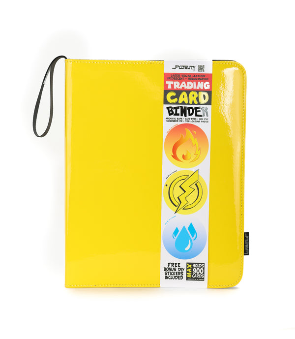 44021: Trading Card Binder |9 Pocket| Patent Yellow