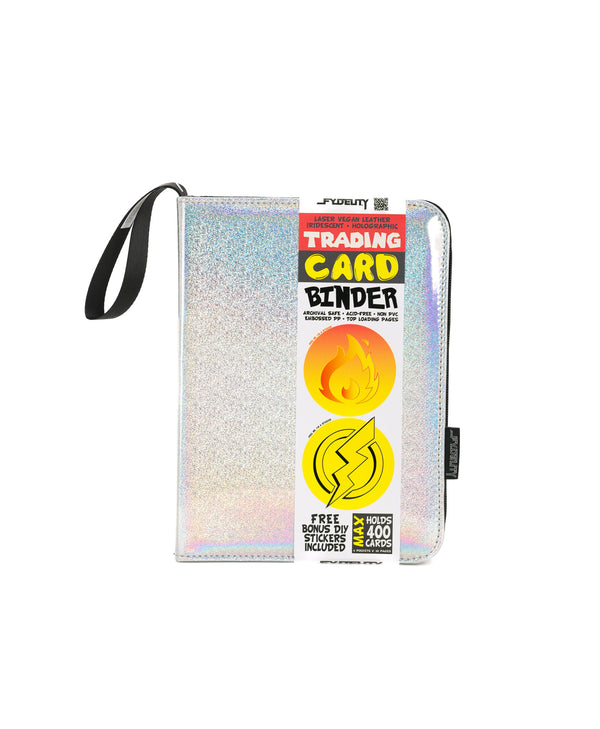 44031: Trading Card Binder |4 Pocket| Laser Silver