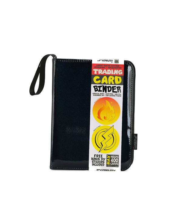 44050: Trading Card Binder |4 Pocket| Patent Black