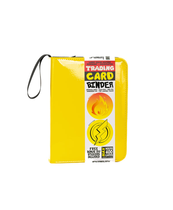 44051: Trading Card Binder |4 Pocket| Patent Yellow