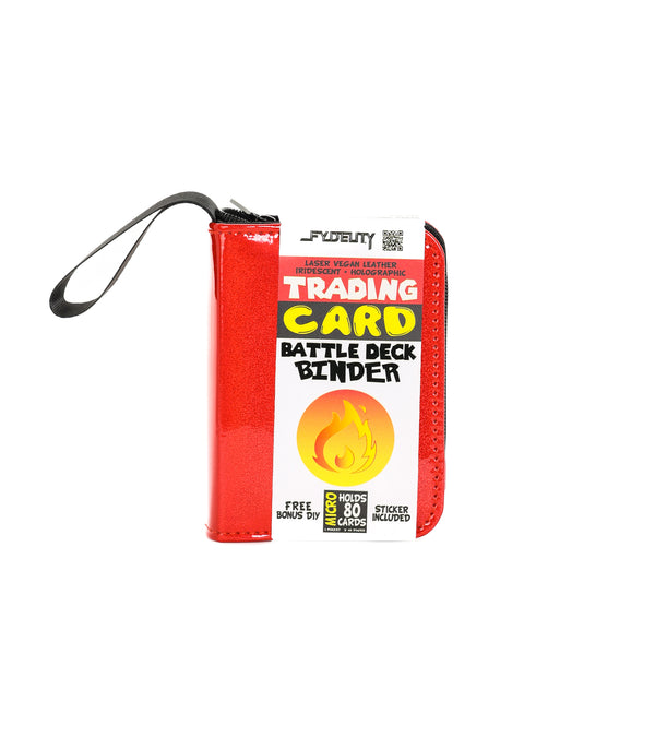44072: Trading Card Binder |1 Pocket| Patent Red
