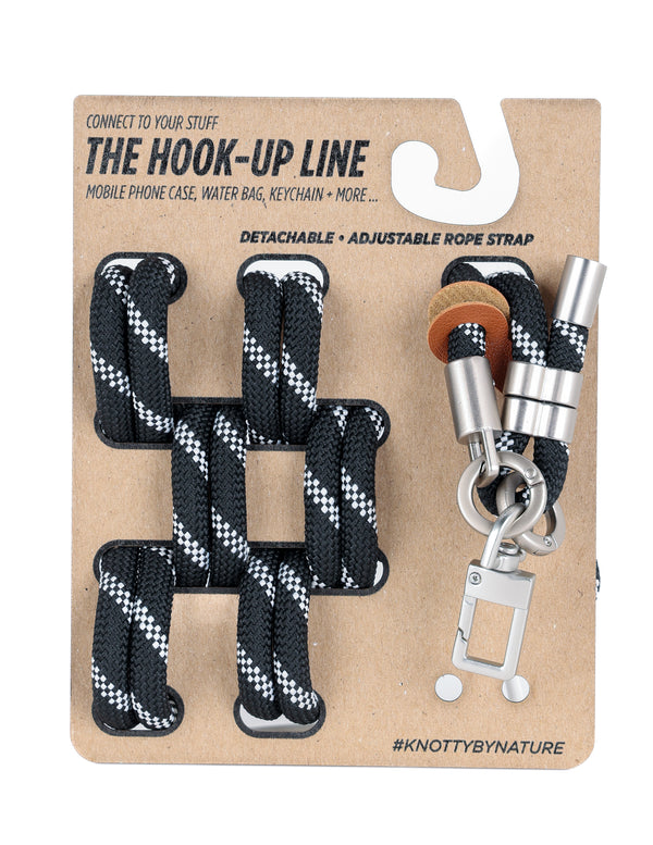 59995: Hook-Up Line | Black + White Stripe