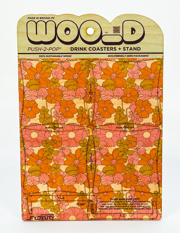 60205: woo_D. Coasters Pink Red Floral