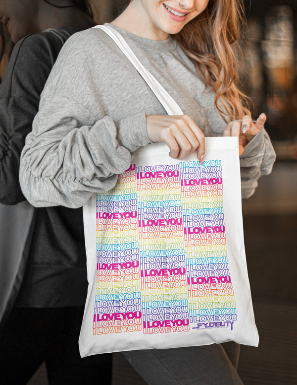 63001: Tote Bag Recycled PET | I Love You Repeat
