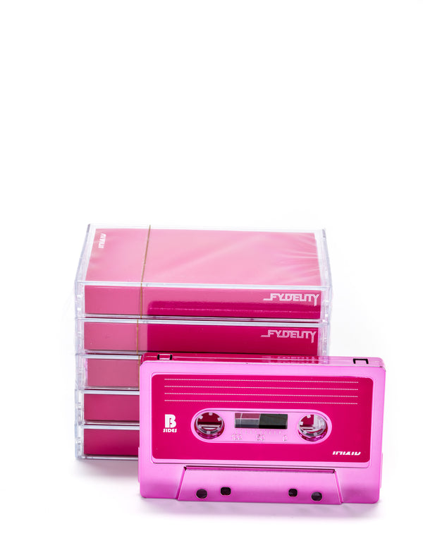70325-5PK: Audio Cassette Tapes |Blank for Recording C-60 Minute |5pcs Brick |Pink Chrome