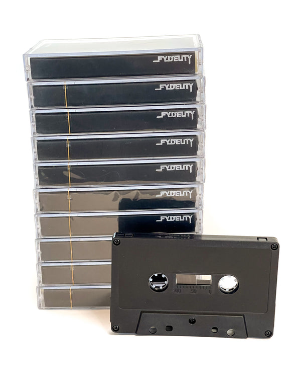 70332: Blank Cassette Tape 60-Min 10 Pack | Black