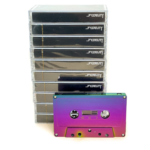 70354: Blank Cassette Tape 60-Min 10 Pack | Electro Black