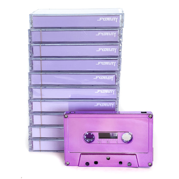 70355: Blank Cassette Tape 60-Min 10 Pack | Lavender Chrome