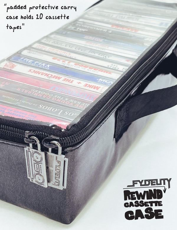 70401: Cassette Storage Case 20 Pcs | Black Clear View
