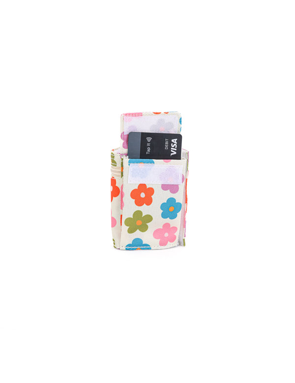 80604: 80's Wrist Wallet Stash | Recycled rPET | Multi Poppy