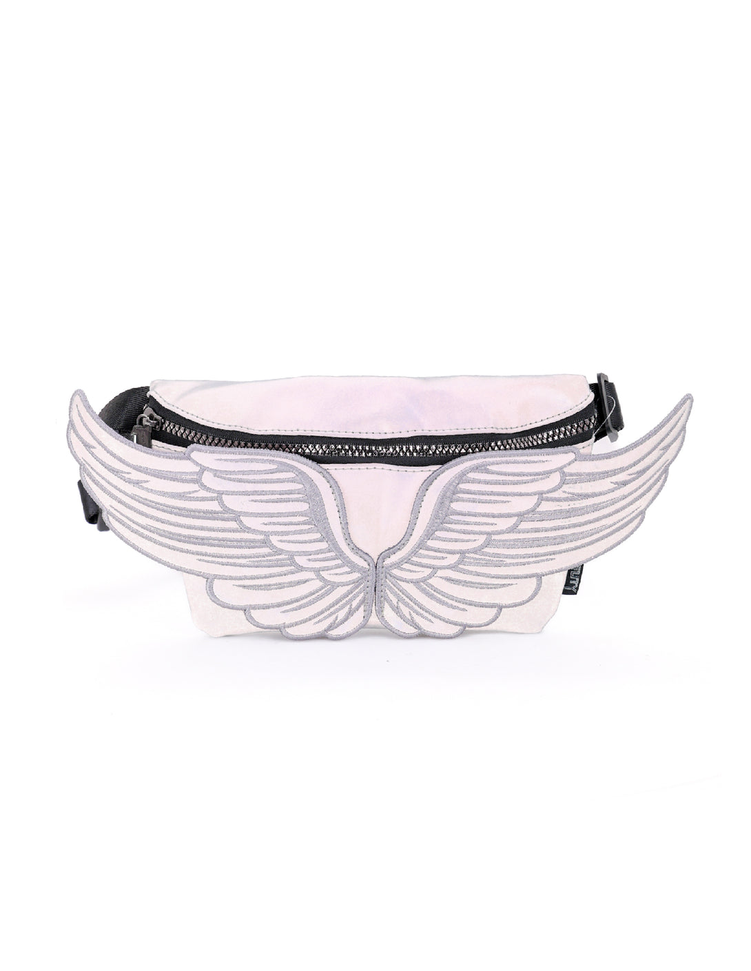 81018: Fanny Pack | Ultra Slim| WINGS Reflective Silver