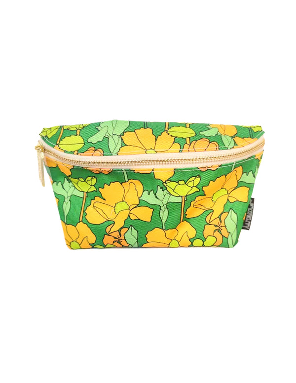 83867: Fanny Pack | Ultra-Slim | Recycled RPET | Gold Green Floral