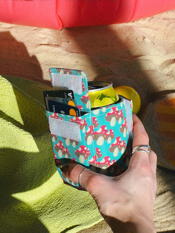 87802: Külwap Can Cooler Wrap Wallet  | Recycled rPET | Mushroom Twins