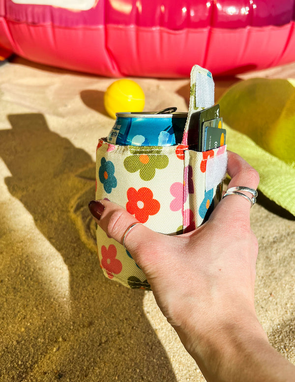 87803: Külwap Can Cooler Wrap Wallet  | Recycled rPET | Multi Poppy