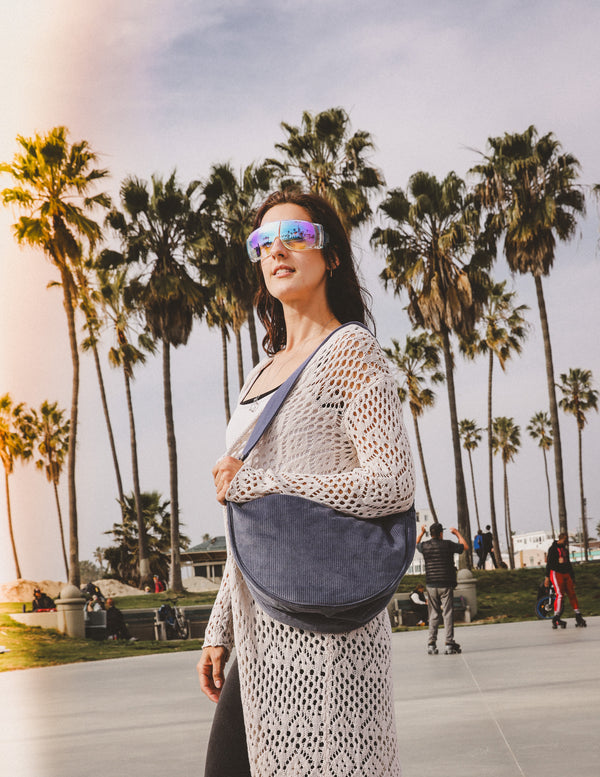 89031: Bootlegger | Moonshine Bag | Corduroy Slate Blue