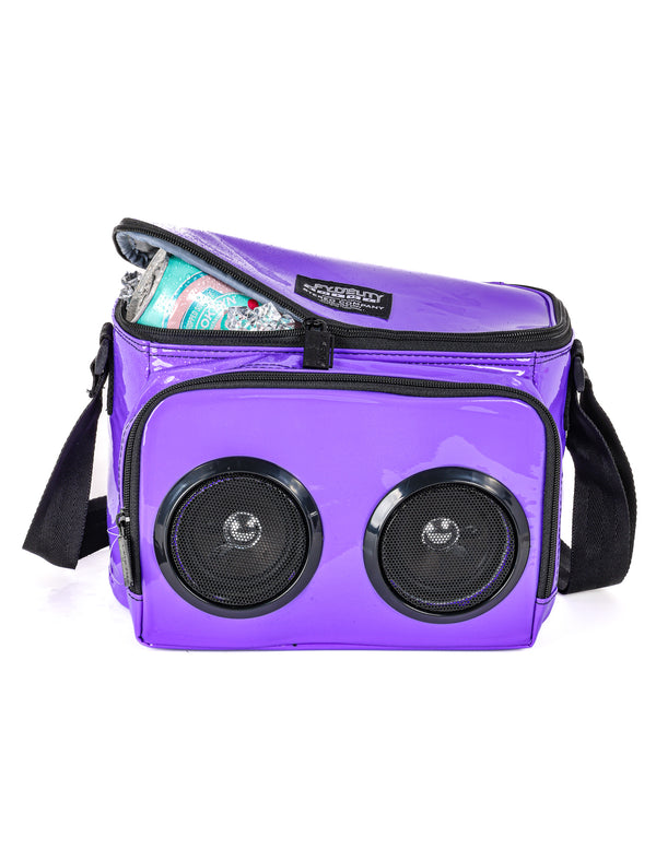 91232: FI-HI Speaker 12 Can Cooler Bag | Laser Purple