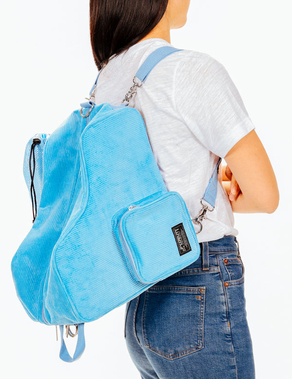 98135: Freewheelin' Roller Skate Bag Pack | Corduroy Blue