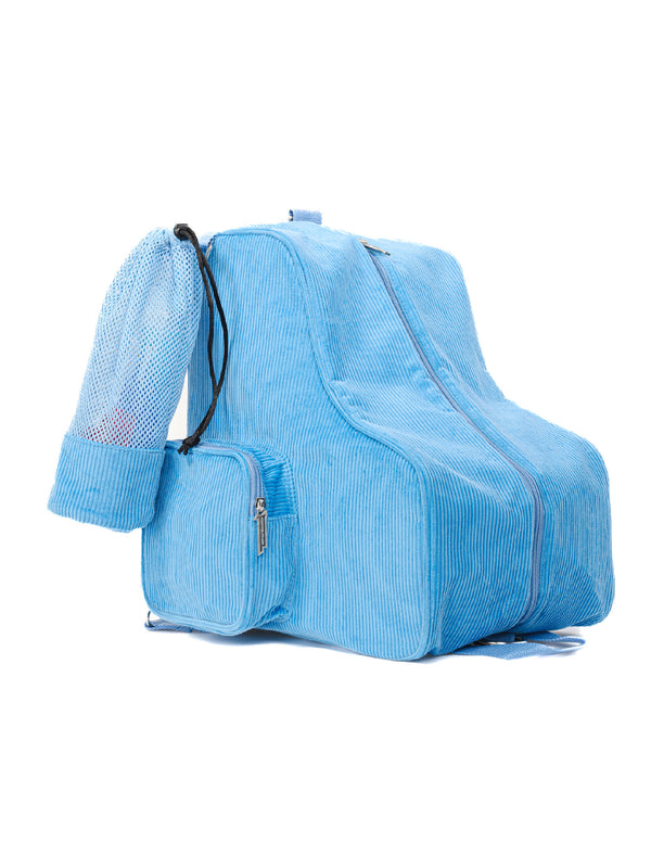 98135: Freewheelin' Roller Skate Bag Pack | Corduroy Blue