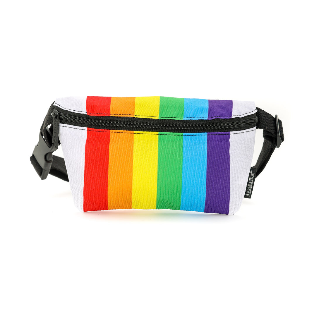 83357: Fanny Pack | Ultra Slim| Recycled RPET | Rainbow Stripe