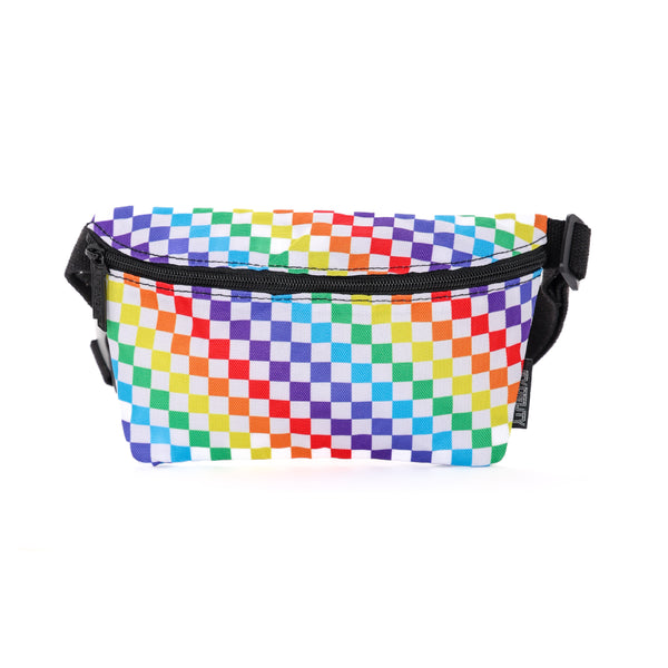 83358: Fanny Pack | Ultra Slim| Recycled RPET | INDY Rainbow Black