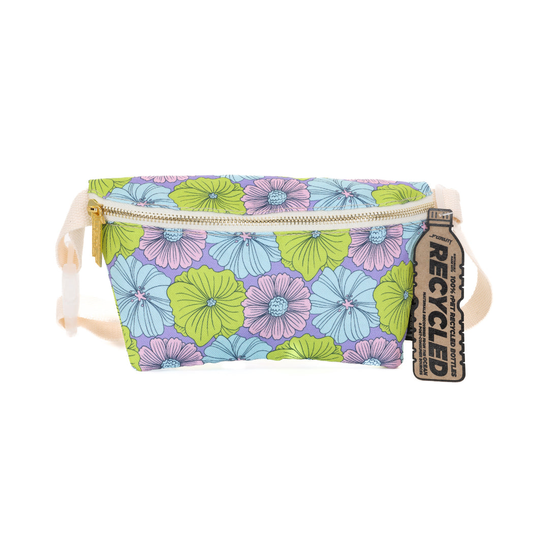83857: Fanny Pack | Ultra-Slim | Recycled RPET | Floral Purple