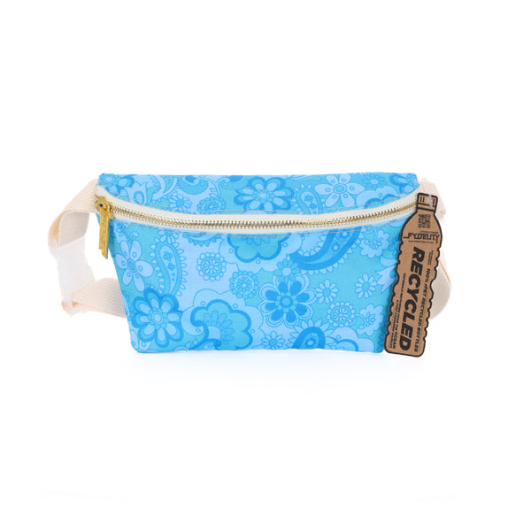 83861: Fanny Pack |Ultra-Slim| Recycled RPET | Blue Paisley