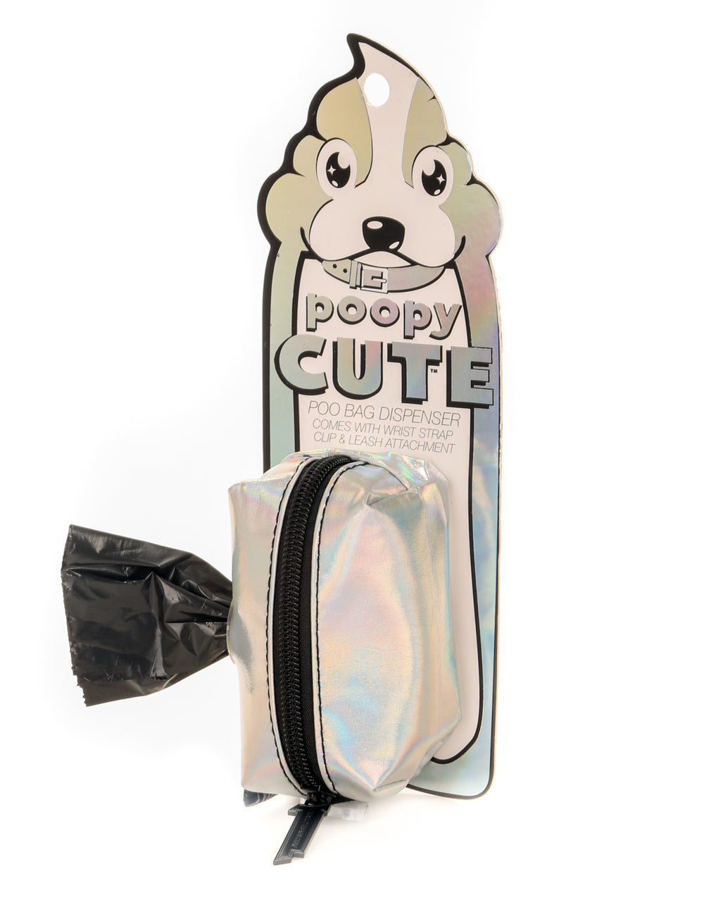 30300: poopyCUTE | Metallic Laser Silver
