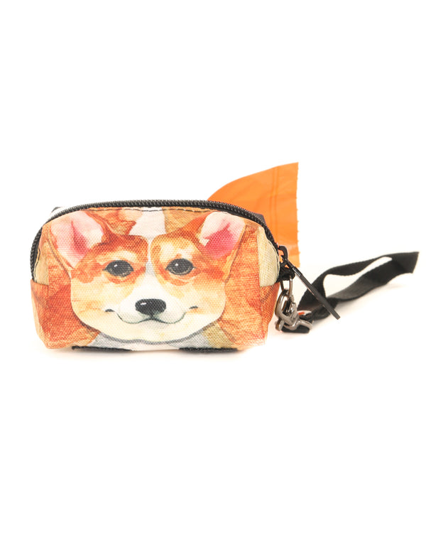 30348: poopyCUTE: Doggy Waste Bag Holder for Fashionable Owner & Dog |DOGGIE Welsh Corgi Penbrock