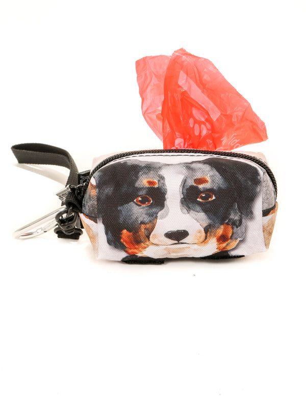 30352: poopyCUTE: Doggy Waste Bag Holder for Fashionable Owner & Dog |DOGGIE Berner Sennenhund