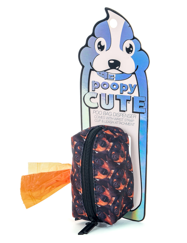 30402: poopyCUTE: Doggy Waste Bag Holder for Fashionable Owner & Dog |POOCHIFER Daushund