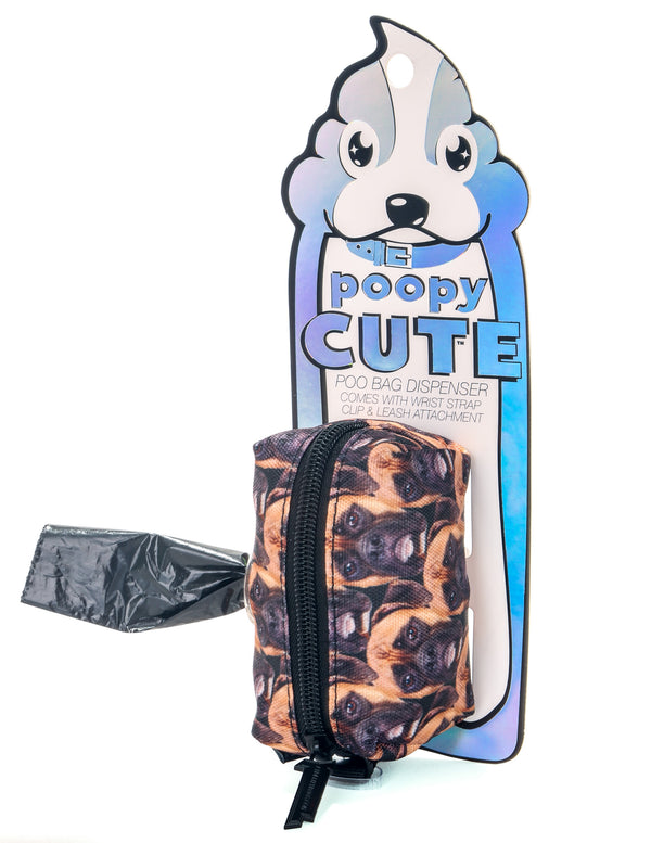 30403: poopyCUTE: Doggy Waste Bag Holder for Fashionable Owner & Dog |POOCHIFER Boxer