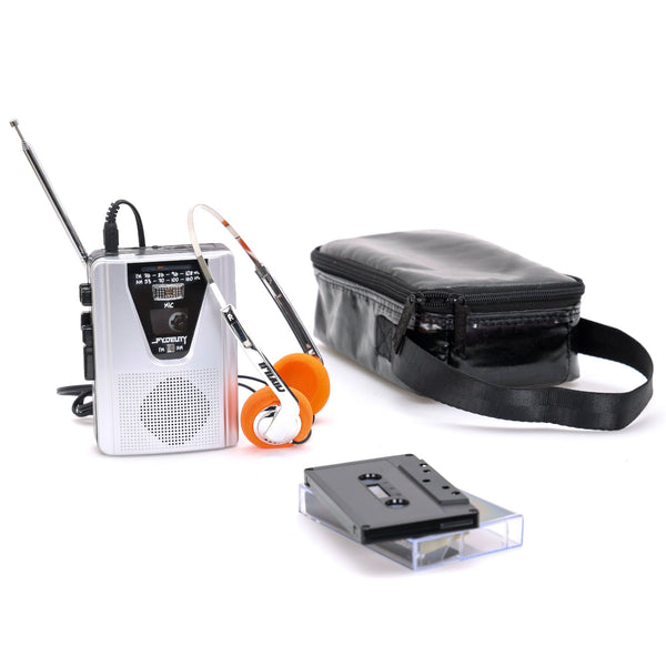 70102: FYDELITY Portable AM/FM Cassette Tape Player and Recorder w/ Built-In Speaker