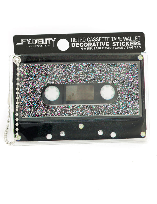 70229: Retro Cassette Tape Wallet |"Make A Mixed Tape" |DIY-Fashion Stickers & Bag Tag |INTERPLANETARY Spectral