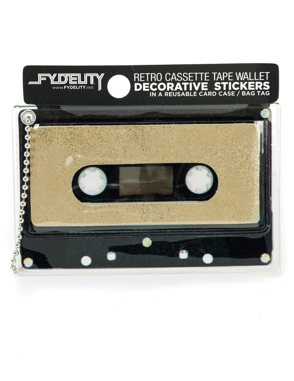 70243: Retro Cassette Tape Wallet |"Make A Mixed Tape" |DIY-Fashion Stickers & Bag Tag |DUSTER Rose Gold