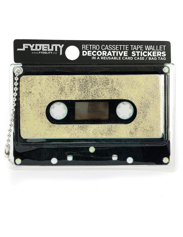 70245: Retro Cassette Wallet | Sticker | Duster Gold