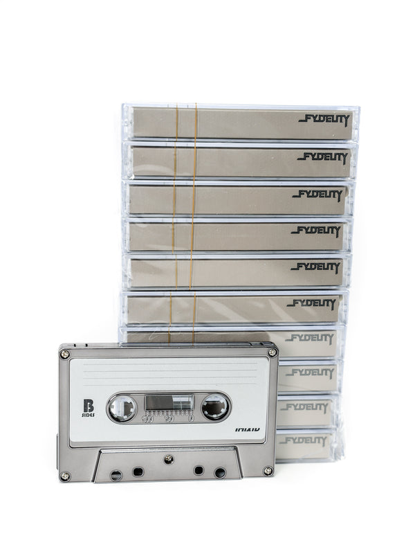 70305: Audio Cassette Tapes |Blank for Recording C-60 Minute |10pcs Brick |Pewter CHROME