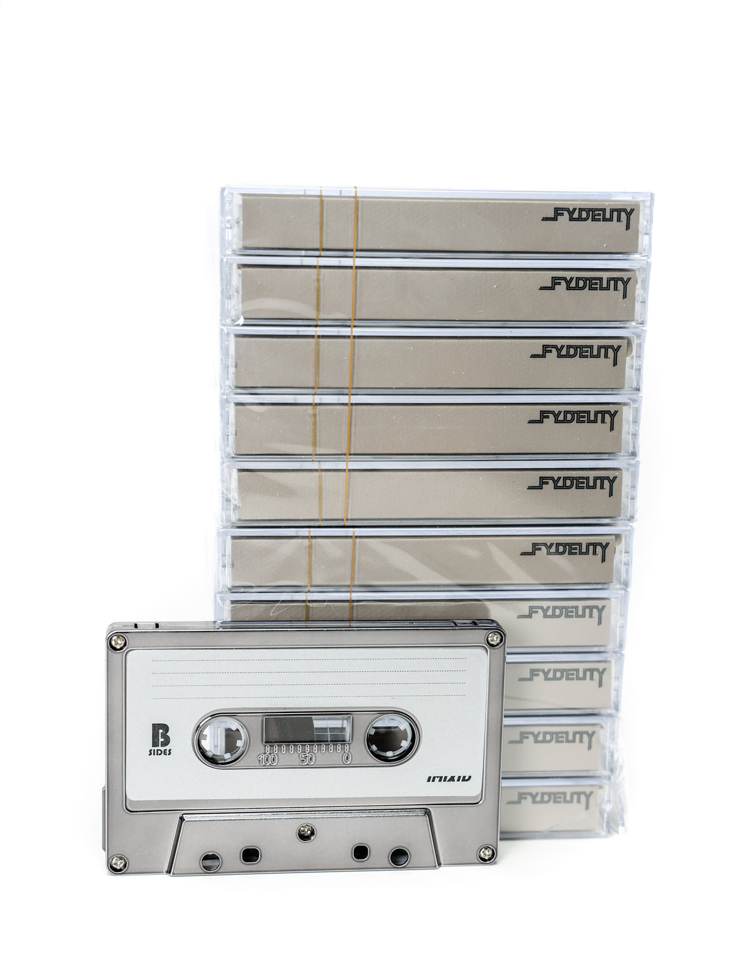 70305: Blank Cassette Tape 60-Min 10 Pack | Pewter Chrome