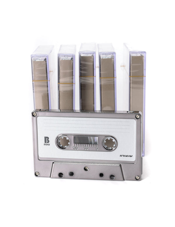 70305-5PK: Audio Cassette Tapes |Blank for Recording C-60 Minute |5pcs Brick |Pewter CHROME