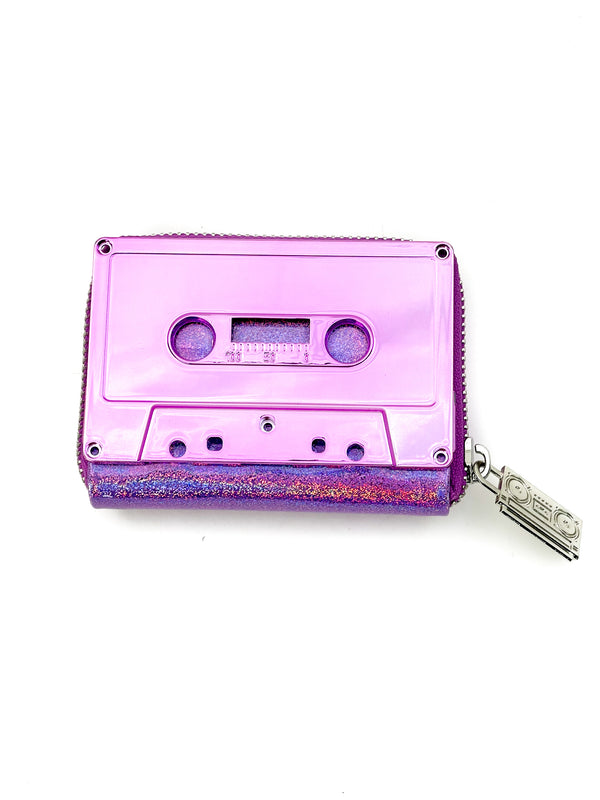 70268: Retro Cassette Wallet | Lavender
