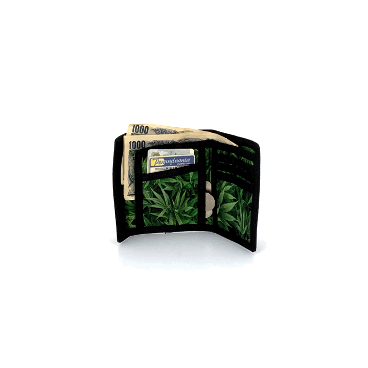 80702: 80's Wallet |Bi-Fold w/ RFID Wireless Data Theft Protection |Weed