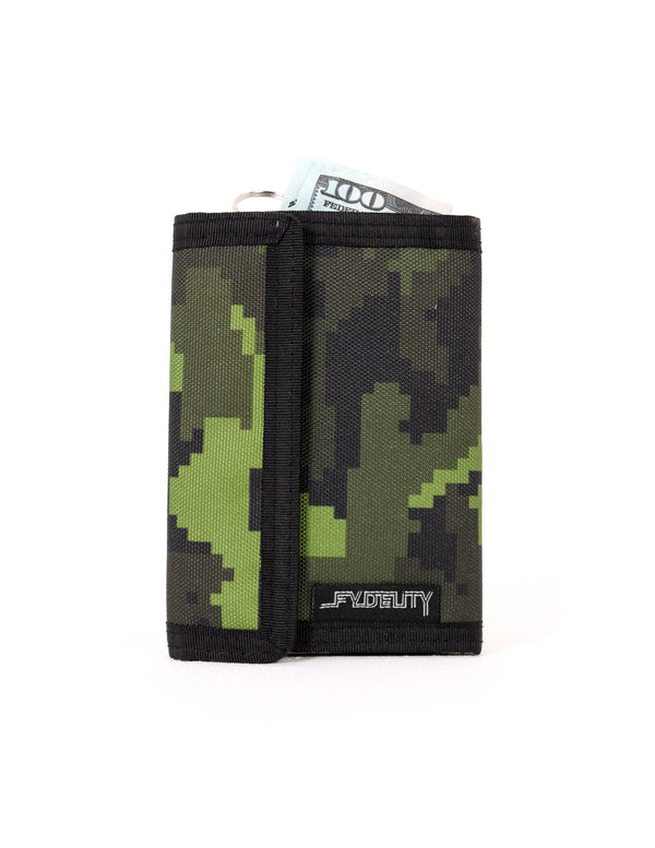 80704: 80's RFID Data Protection Wallet | Green CAMO