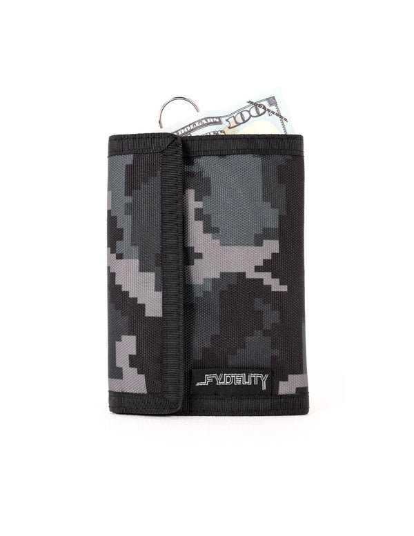 80708: 80's Wallet |Bi-Fold w/ RFID Wireless Data Theft Protection |BLACK CAMO